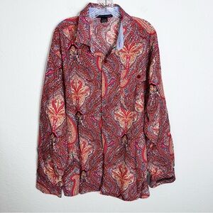 Vintage Marithe Francois Girbaud Shirt Mens XXXL Button Down Paisley G